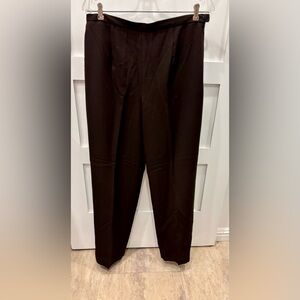 Ann Taylor Vintage Women’s 88% Wool  Elegant Dark Brown Dress Pants